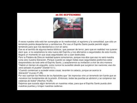 LOS CINCO MINUTOS DEL ESPI?RITU SANTO 26 DE SEPTIEMBRE