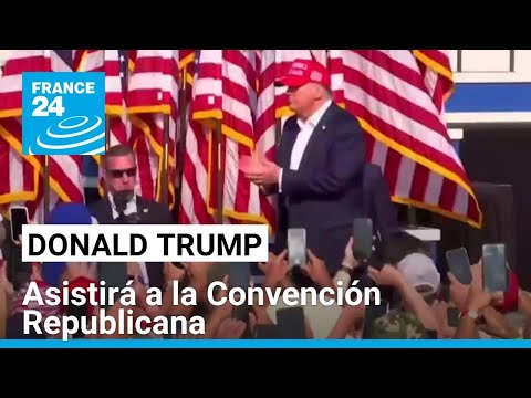 Donald Trump llegó a Milwaukee para la Convención Republicana, tras atentado en mitin