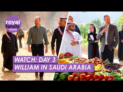 WATCH: Prince William’s Final Day in Saudi Arabia | Sharaan Reserve & AlUla Oasis Tour