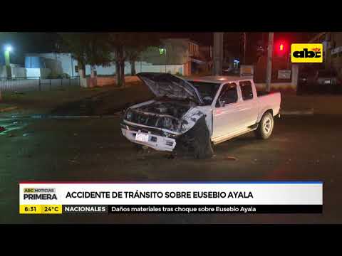 Accidente de tránsito sobre Eusebio Ayala
