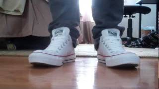 Converse Optic White Low Top on Feet 