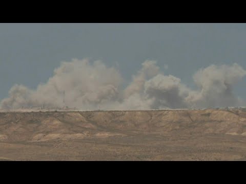 Smoke rises over Gaza Strip, seen from Israel | AFP