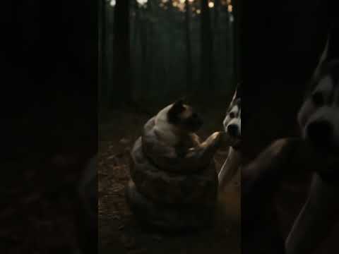 Hero Dog Saves Kitten from Giant Snake Attack!🐍🐶🐱Unbelievable Rescue Moment