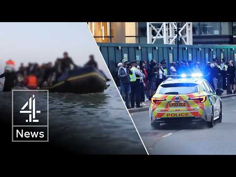New protests at asylum hotels - as UK tackles illegal food courier work