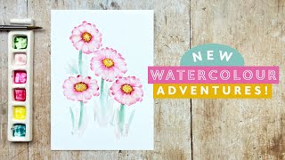 A Year of Watercolour by Harriet De Winton Signed Copy Watercolour Book  Flower Painting Book Learn to Paint Painting Gift 