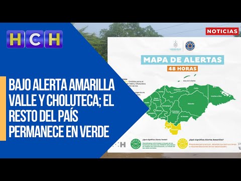 ¡Por inundaciones! Bajo Alerta Amarilla Valle y Choluteca; el resto del país permanece en Verde