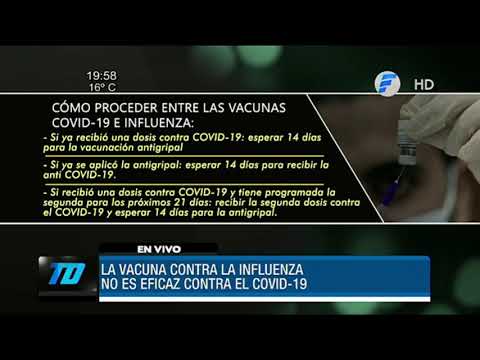 Cuidado. La  vacuna contra la influenza no es eficaz contra la COVID-19