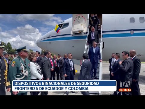Policías de Ecuador y Colombia realizan operativos de seguridad en la frontera
