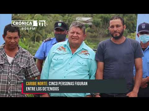 Esclarecen homicidio en Siuna y capturan a cinco sujetos por otros delitos - Nicaragua