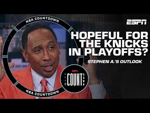 ORANGE AND BLUE SKIES BABY ️ - Stephen A. holds hope for the Knicks in the playoffs | NBA Countdown video clip