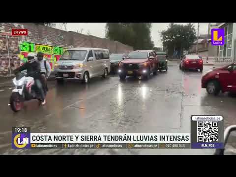 Costa, sierra y selva del Perú presentarán lluvias intensas