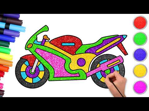 🏍️💨How To Draw A Bike  Easy Way | Step By Step Drawing For Kids | Chiki Art Hindi