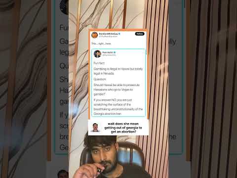 wait does she mean getting out of georgia to get an ?