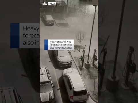 Blizzard covers two US states