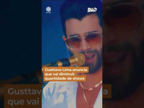 Gusttavo Lima anuncia que vai diminuir quantidade de shows #shorts