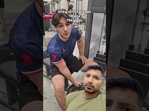 Tiene 19 AÑOS y levanta 75 kg en BICEPS