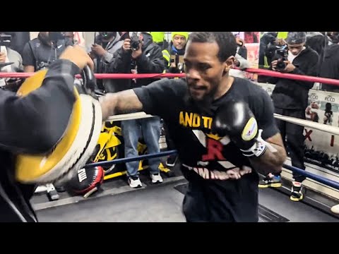 Lamont Roach SHOWS Gervonta Davis POWER, SPEED, & SKILLS week before fight • FULL MEDIA WORKOUT