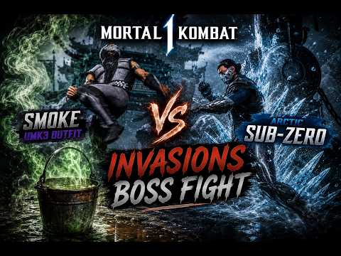 Mortal Kombat 1 - Smoke VS Arctic Sub-Zero (Final Boss Fight) (Invasions Cryomancer)