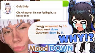 Nerissa experiences firsthand what it's like to train Gold Ship