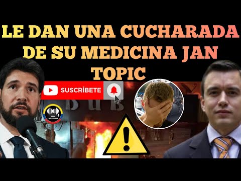 LE DAN UNA CUCHARADA DE SU PROPIO MEDICIANA JAN TOPIC TRAS SU OFERTA DANIEL NOBOA NOTICIAS RFE TV