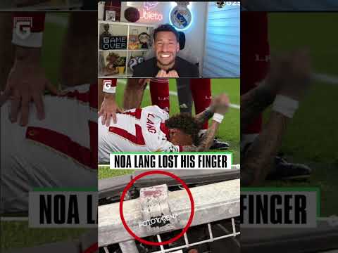 Noa Lang pierde un dedo #futbol #championsleague #ubietoo #noalang #shortsvideos