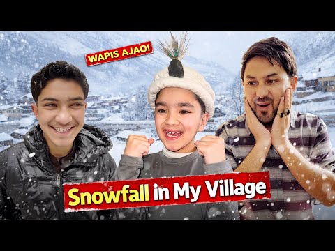 Heavy Snowfall in My Village ❄️ After A Long Chacha Amir in Vlog 