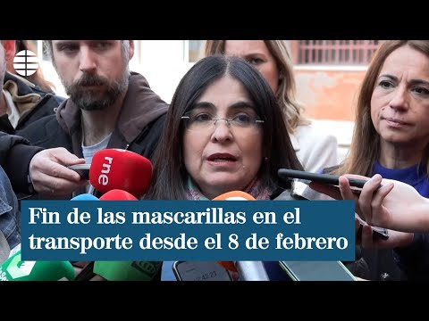 Carolina Darias anuncia el fin de las mascarillas en el transporte público a partir del 8 de febrero