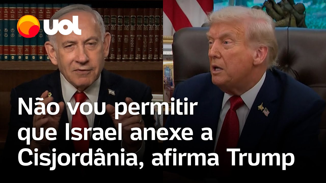 Trump diz que ‘não permitirá’ que Israel anexe Cisjordânia; confira