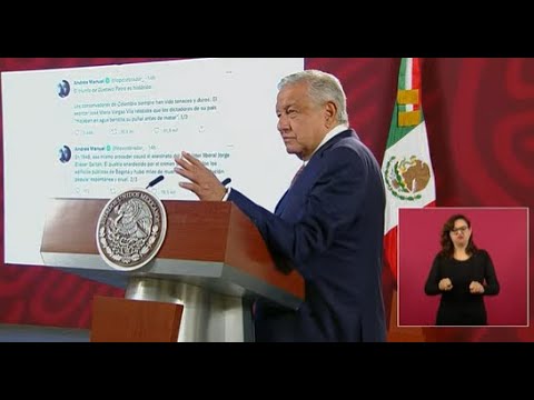 AMLO EXPLICA POR QUÉ FELICITÓ “TAN RÁPIDO” A PETRO Y A BIDEN NO… PONE LA POLLERA COLORÁ