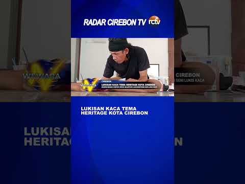 Lukisan Kaca Tema Heritage Kota Cirebon