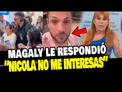 MAGALY MEDINA LE RESPONDE A NICOLA PORCELLA POR ACUSARLA DE SEGUIRLO