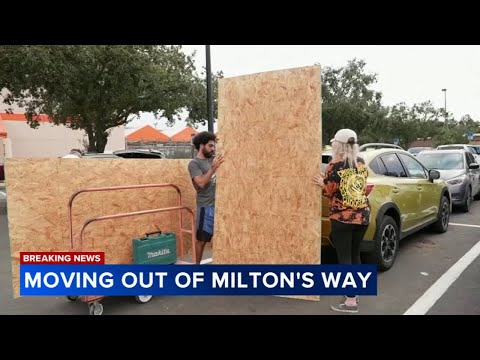 Hurricane Milton sends some fleeing, others hunker down