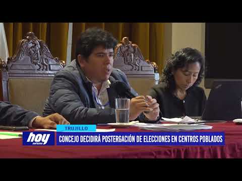 Concejo decidirá postergación de elecciones en centros poblados