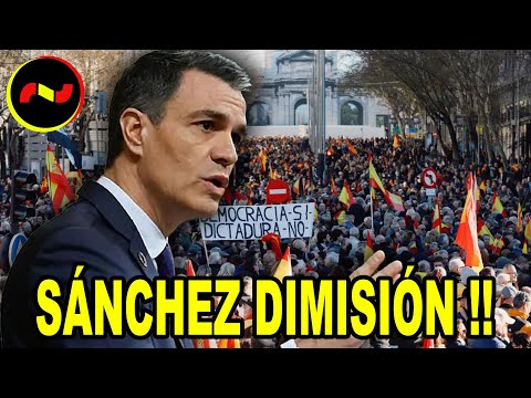 GRAN MANIFESTACIÓN contra Pedro Sánchez, la amnistía y el Caso Koldo en Madrid