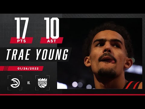 Trae Young 17-PT, 10-AST double-double in only 25 MIN video clip 