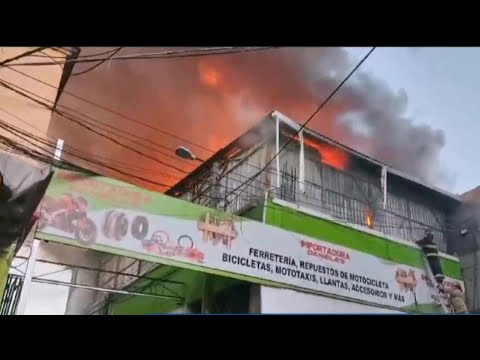 Pérdidas millonarias deja incendio en Comayagüela