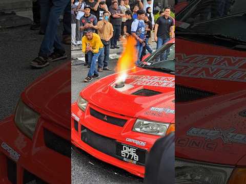 Mitsubishi Evo 6 Payung Hood Fire