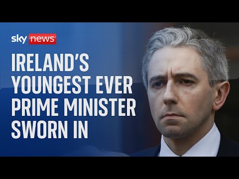 Watch live: Ireland's new prime minister-elect Simon Harris is sworn in