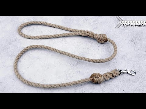 Rope dog leash- spliced