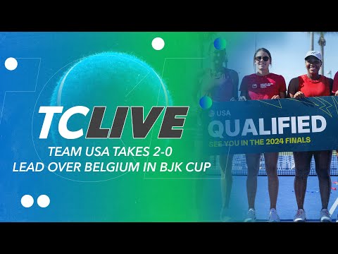 Team USA Takes 2-0 Lead Over Belgium in BJK Cup | Tennis Channel Live