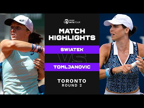 Iga Swiatek vs. Ajla Tomljanovic | 2022 Toronto Round 2 | WTA Match Highlights