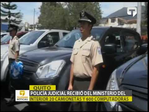 Policía Judicial recibió del Ministerio del Interior 20 camionetas y 600 computadoras