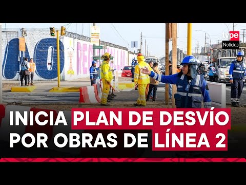 Línea 2 del Metro: hoy inicia plan de desvío vehicular en la av. Óscar R. Benavides por obras
