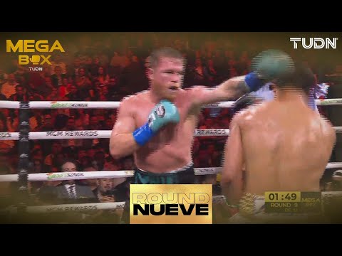 ROUND 9 | ¡CANELO NO DEJA DE CASTIGAR! | Canelo Álvarez vs Jaime Munguía | MEGABOX |TUDN
