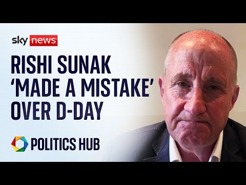 Rishi Sunak "made a mistake" over D-Day, says Business Minister  | Election 2024