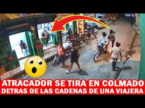 😱😱 EL TIGUERON SE TIRO EN UN COLMADO DETRAS DE LAS CADENAS DE UNA VIAJERA !!!
