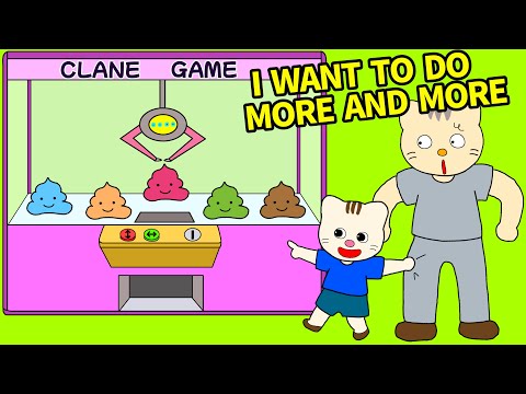 Picture Book Anime Read Aloud:I want to do more and more./crane games/