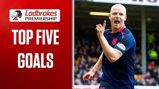 Hastie’s Opener & Wright’s Free Kick Winner! | Top Five Goals (Week 26) | Ladbrokes Premiership