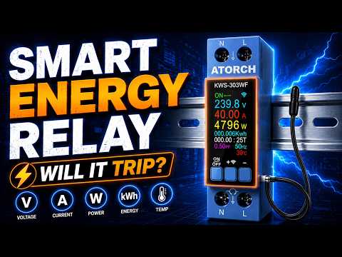 Atorch KWS-303WF — 40A Wi-Fi Relay with Display and Protection