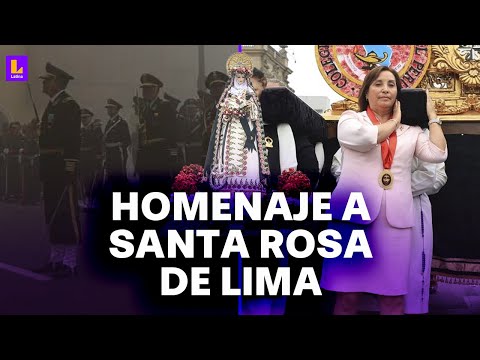 Dina Boluarte cargó anda de Santa Rosa de Lima: No es una celebración usual